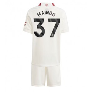 Manchester United Kobbie Mainoo #37 Replika Babytøj Tredje sæt Børn 2023-24 Kortærmet (+ Korte bukser)